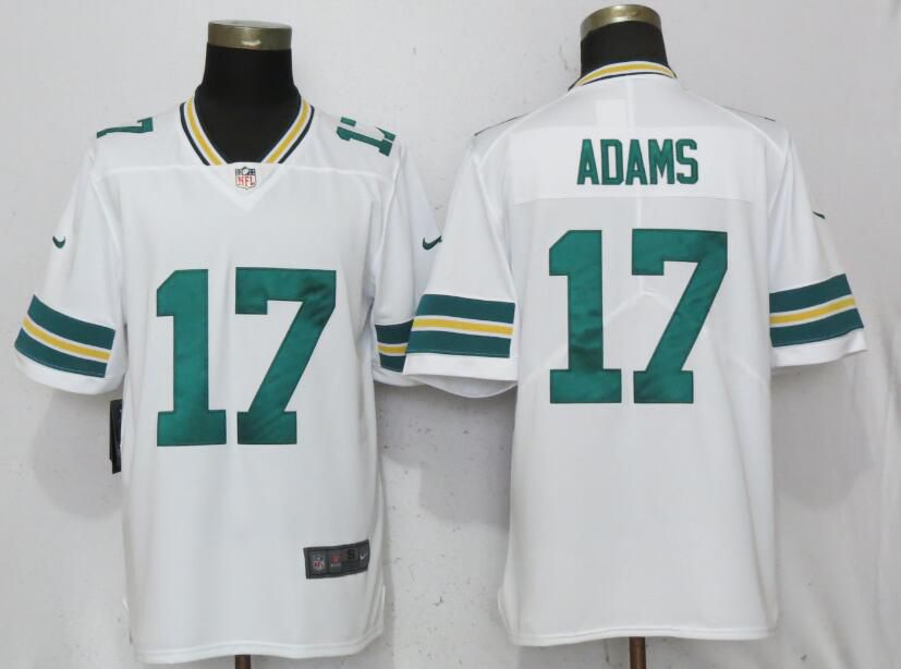 Men Green Bay Packers #17 Adams White Nike Vapor Untouchable Limited Playe NFL Jerseys